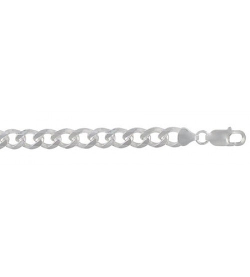 2.1mm Curb Chain, 14" - 36" Length, Sterling Silver